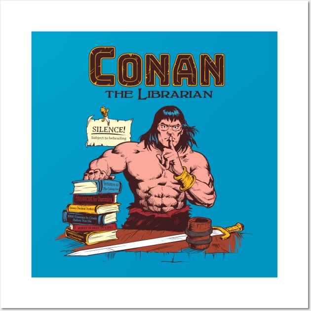 Conan the Librarian Colored Wall Art by Victor Maristane